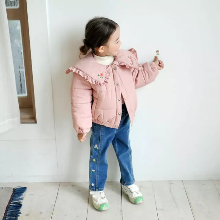 Momo Ann - Korean Children Fashion - #prettylittlegirls - Slit Flower Pants - 10
