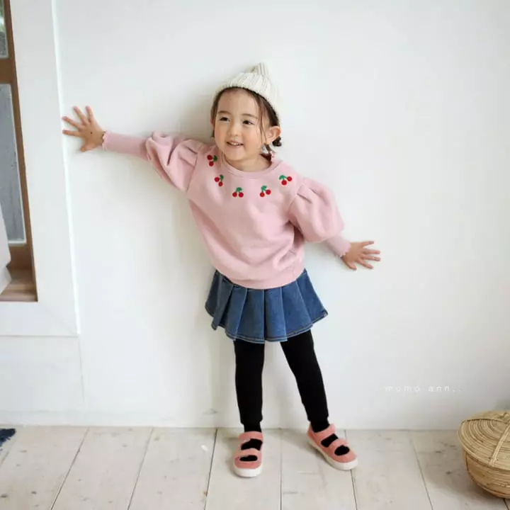Momo Ann - Korean Children Fashion - #prettylittlegirls - Cherry Sweatshirt - 6