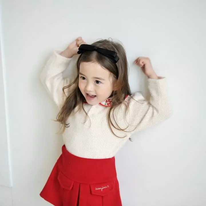 Momo Ann - Korean Children Fashion - #prettylittlegirls - Howl Collar Tee - 11