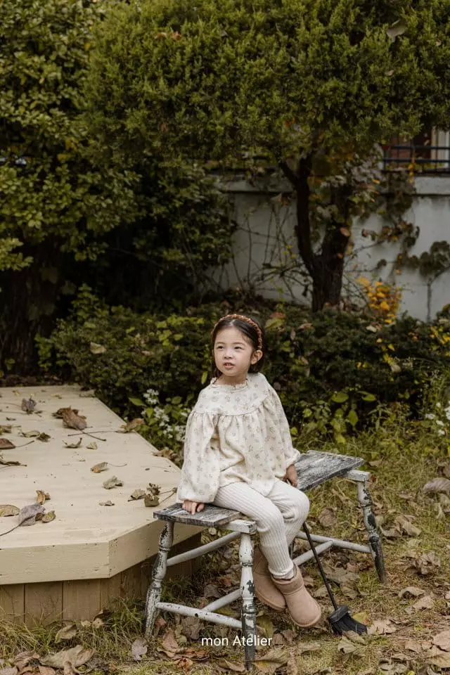Mon Atelier - Korean Children Fashion - #Kfashion4kids - Two Button Leggings