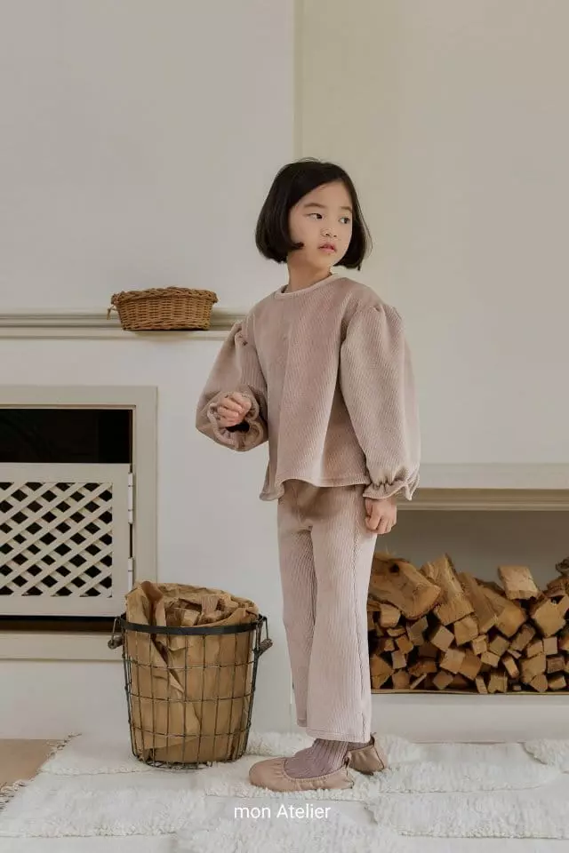 Mon Atelier - Korean Children Fashion - #fashionkids - Veloure Set - 3
