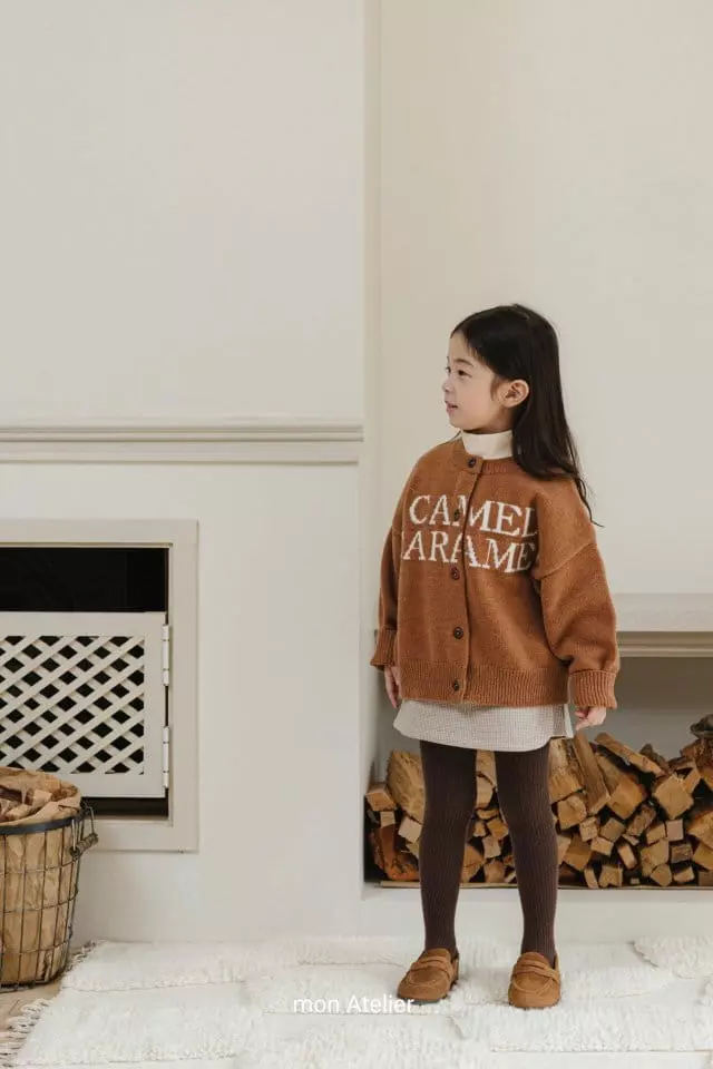 Mon Atelier - Korean Children Fashion - #kidsshorts - Camel Cardigan - 12