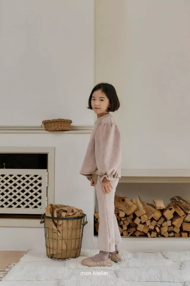 Mon Atelier - Korean Children Fashion - #fashionkids - Veloure Set - 4
