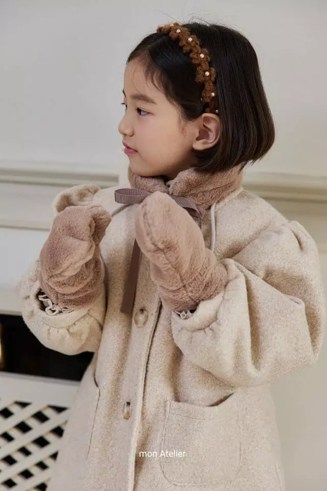 Mon Atelier - Korean Children Fashion - #kidsstore - Mink Muffler - 12