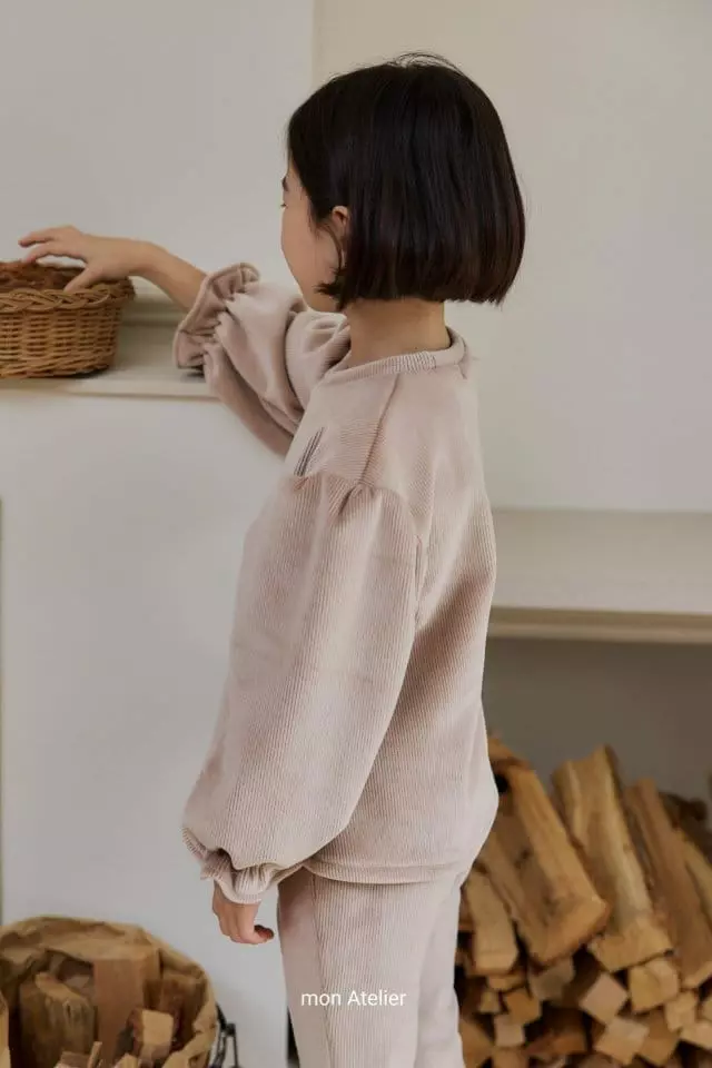 Mon Atelier - Korean Children Fashion - #littlefashionista - Veloure Set - 8