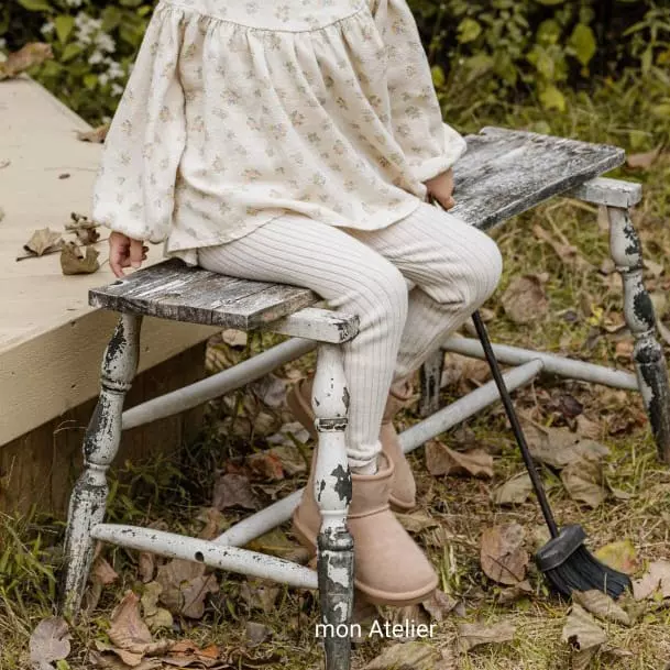 Mon Atelier - Korean Children Fashion - #littlefashionista - Two Button Leggings - 2