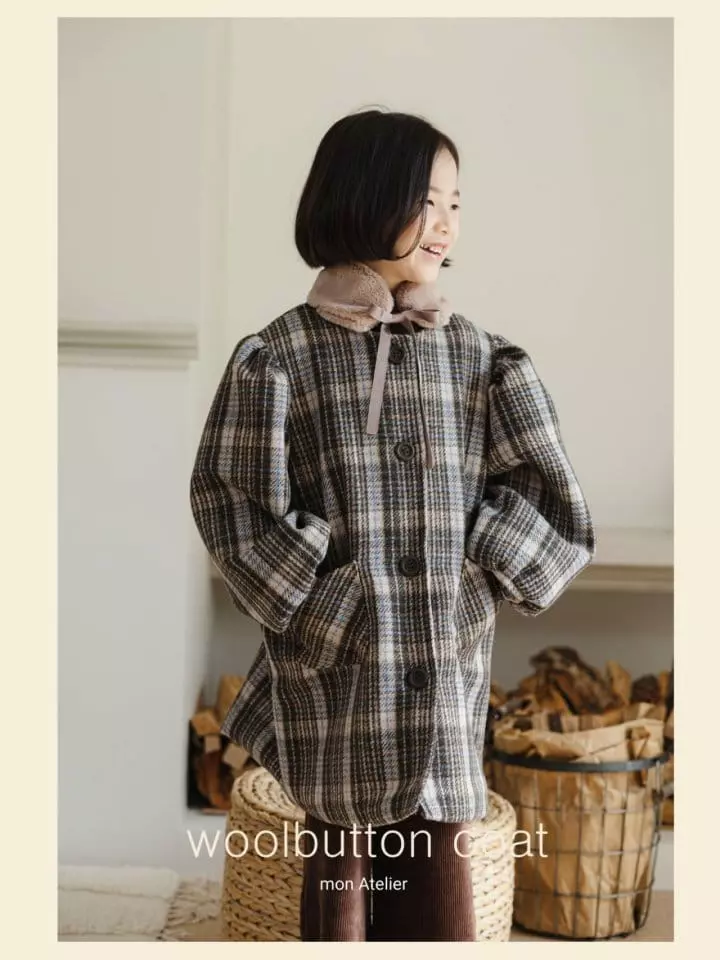 Mon Atelier - Korean Children Fashion - #todddlerfashion - Button Coat - 2