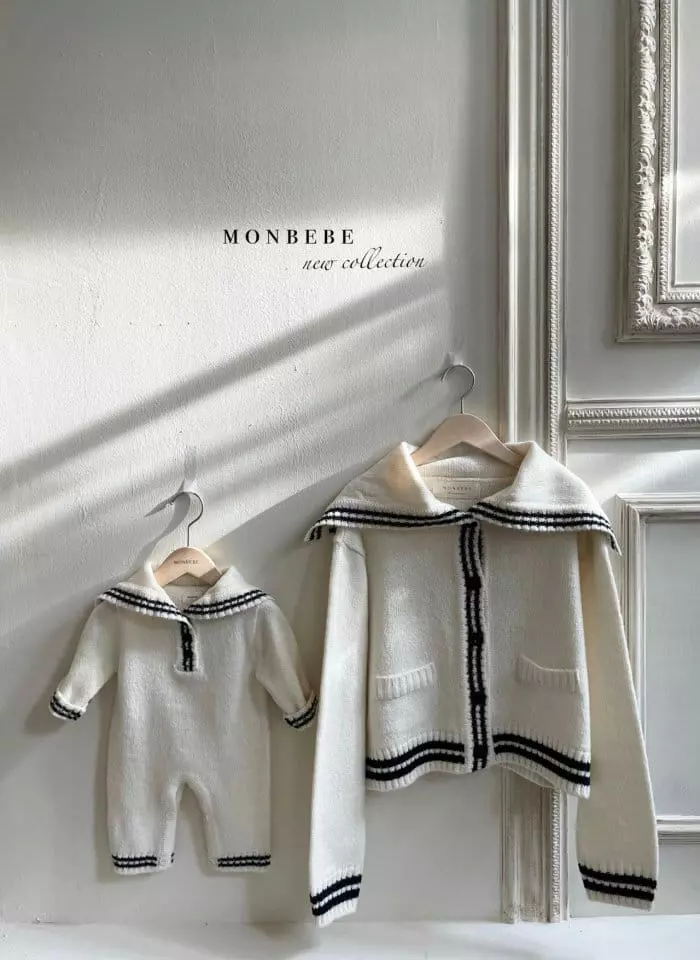 Monbebe - Korean Baby Fashion - #babyboutique - Knit Sailor Bodysuit - 6
