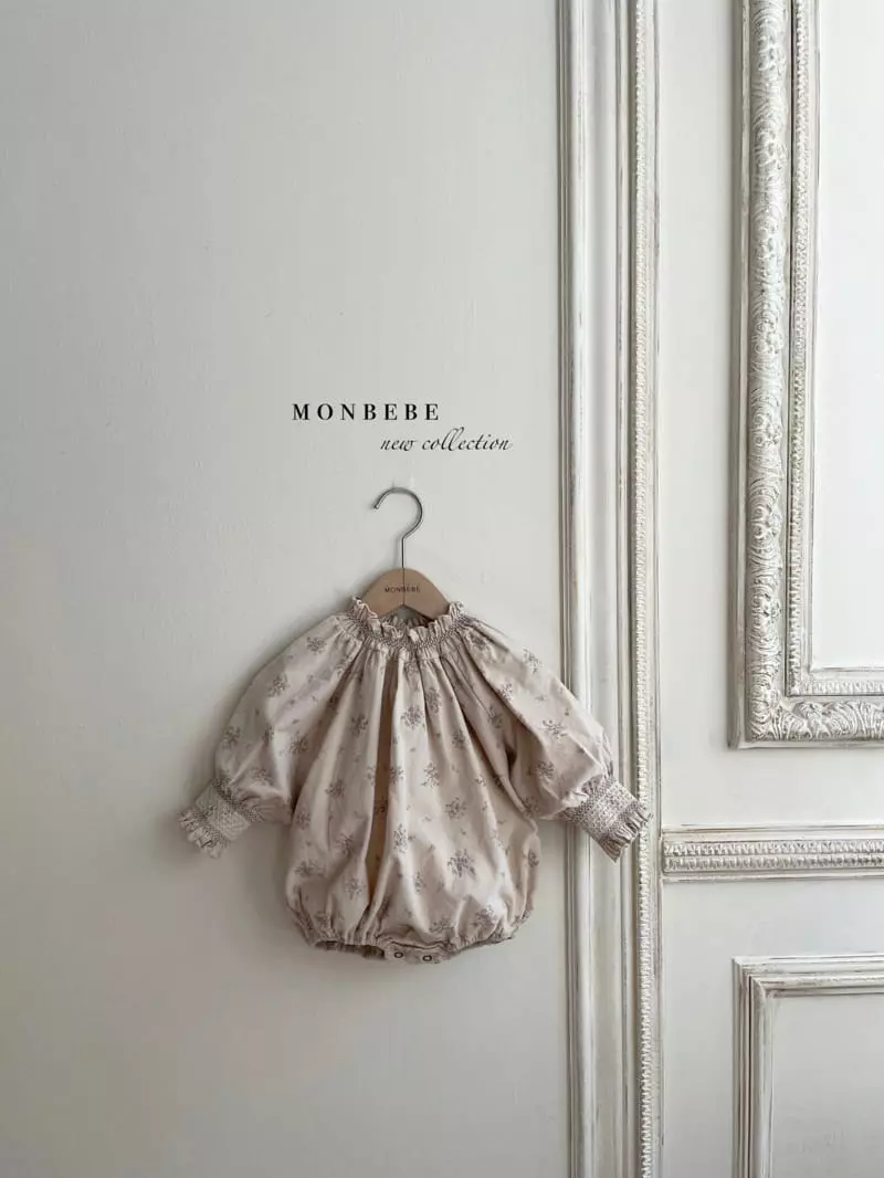 Monbebe - Korean Baby Fashion - #babyboutiqueclothing - Lubi Smocked Bodysuit - 6
