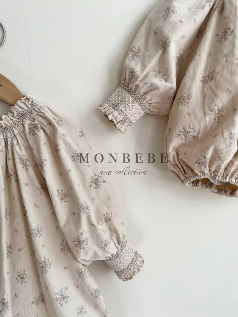 Monbebe - Korean Baby Fashion - #babyfever - Lubi Smocked Bodysuit - 9