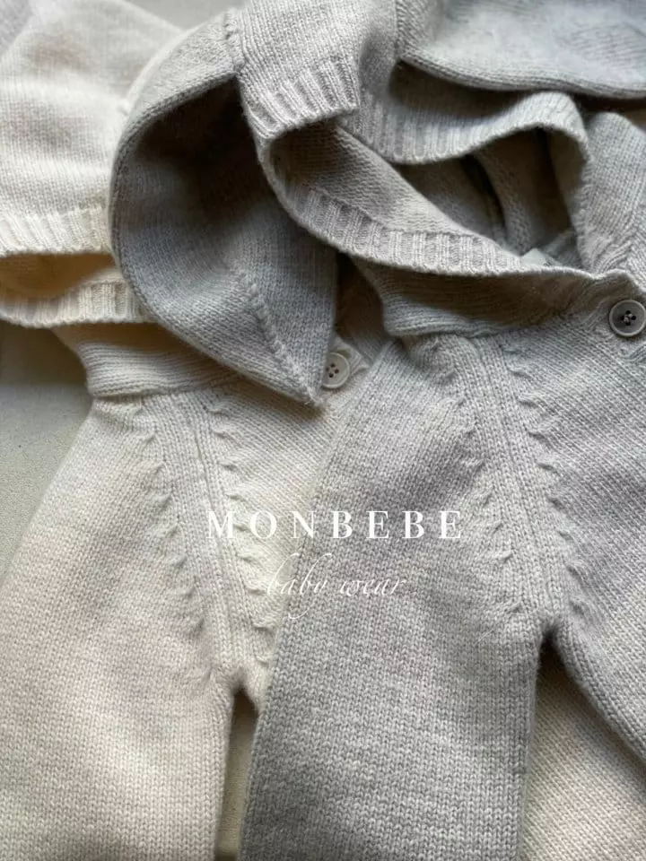 Monbebe - Korean Baby Fashion - #babyoninstagram - Barnie Knit Bodysuit - 3