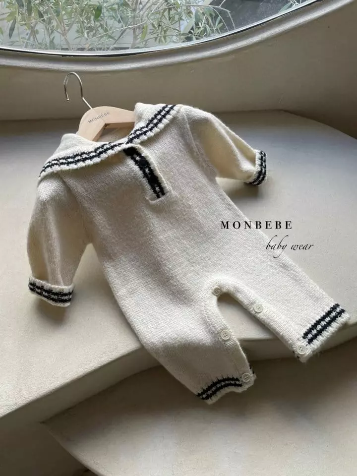 Monbebe - Korean Baby Fashion - #babyoutfit - Knit Sailor Bodysuit