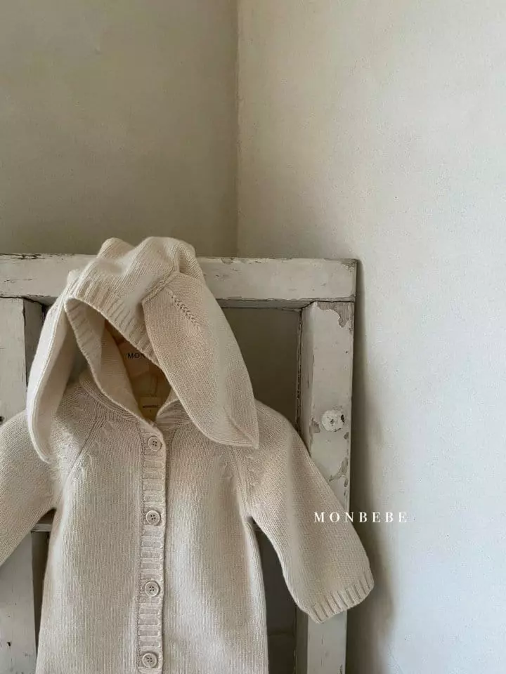 Monbebe - Korean Baby Fashion - #babyoutfit - Barnie Knit Bodysuit - 5
