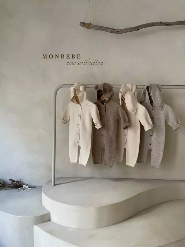 Monbebe - Korean Baby Fashion - #babywear - Barnie Knit Bodysuit - 7