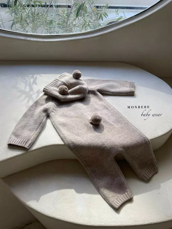Monbebe - Korean Baby Fashion - #babywear - Bear Knit Bodysuit - 6