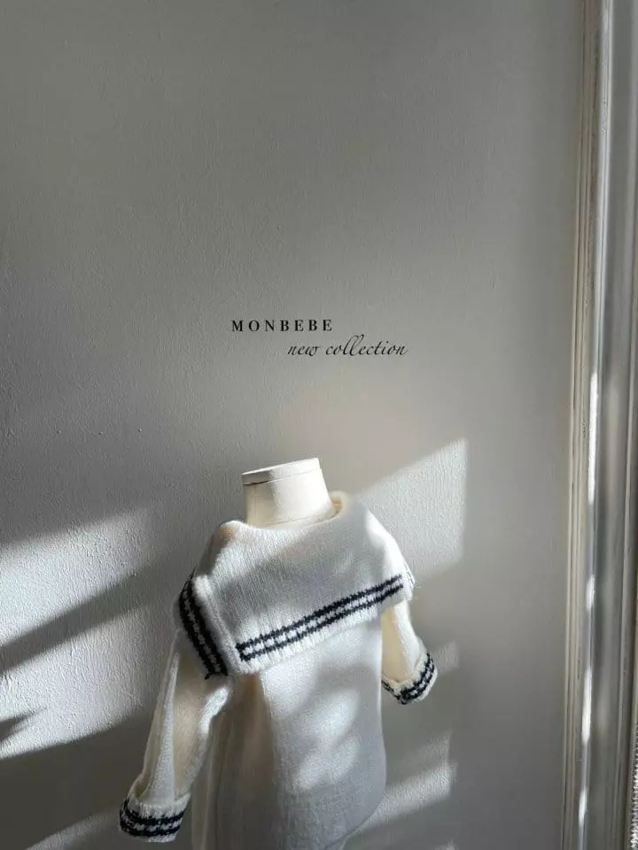 Monbebe - Korean Baby Fashion - #onlinebabyboutique - Knit Sailor Bodysuit - 4