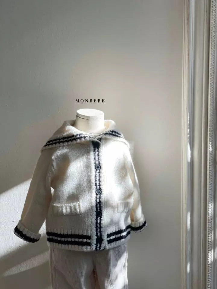 Monbebe - Korean Children Fashion - #prettylittlegirls - Knit Sailor Cadigan - 2