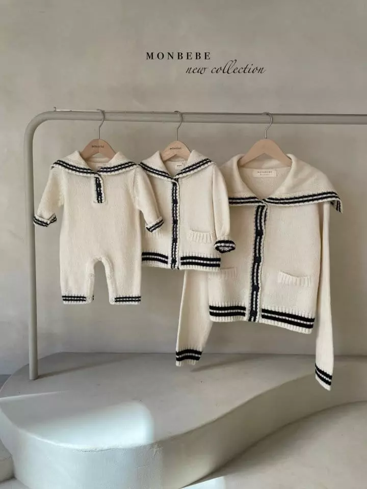 Monbebe - Korean Children Fashion - #stylishchildhood - Knit Sailor Cadigan - 5