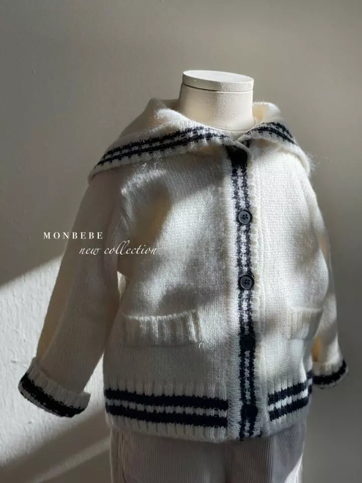 Monbebe - Korean Children Fashion - #todddlerfashion - Knit Sailor Cadigan - 3
