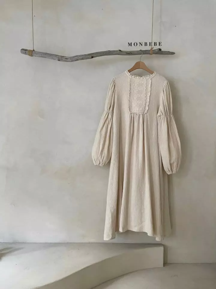 Monbebe - Korean Women Fashion - #restrostyle - Mom Amangku One-piece - 4