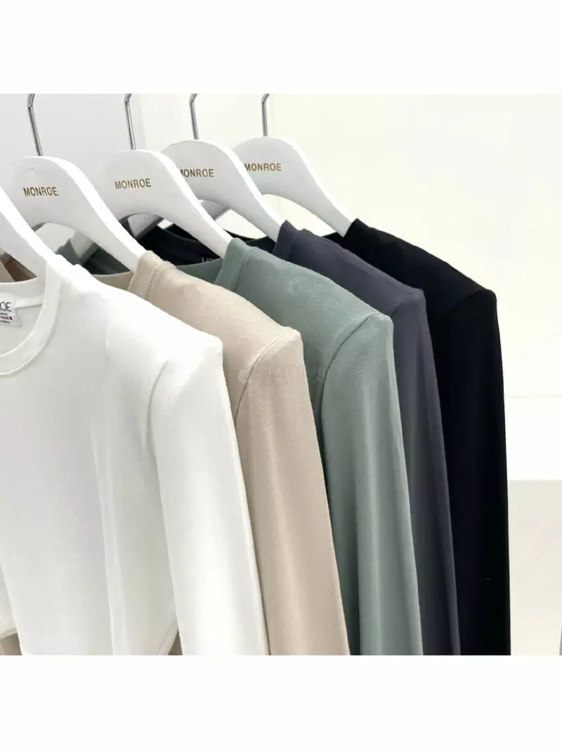 Monroe - Korean Women Fashion - #momslook - Yadle Crop Tee - 5