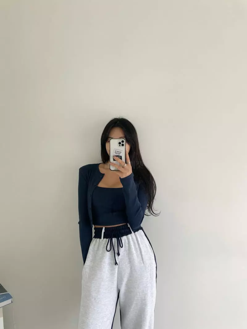Monroe - Korean Women Fashion - #thatsdarling - New Crop Cardigan Set