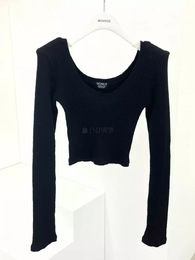 Monroe - Korean Women Fashion - #vintagekidsstyle - Vivi Rib Crop Tee - 3