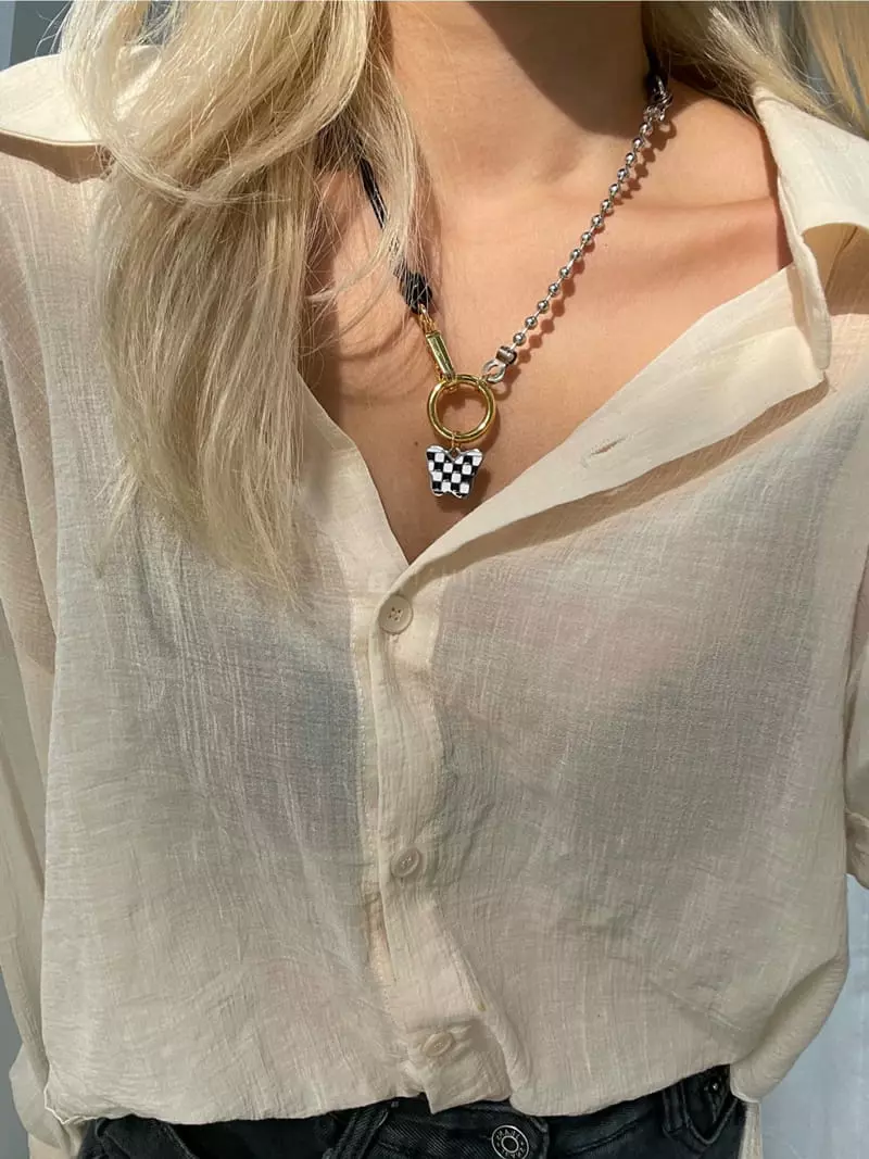 Mood - Korean Women Fashion - #momslook - A4020 Necklace - 2