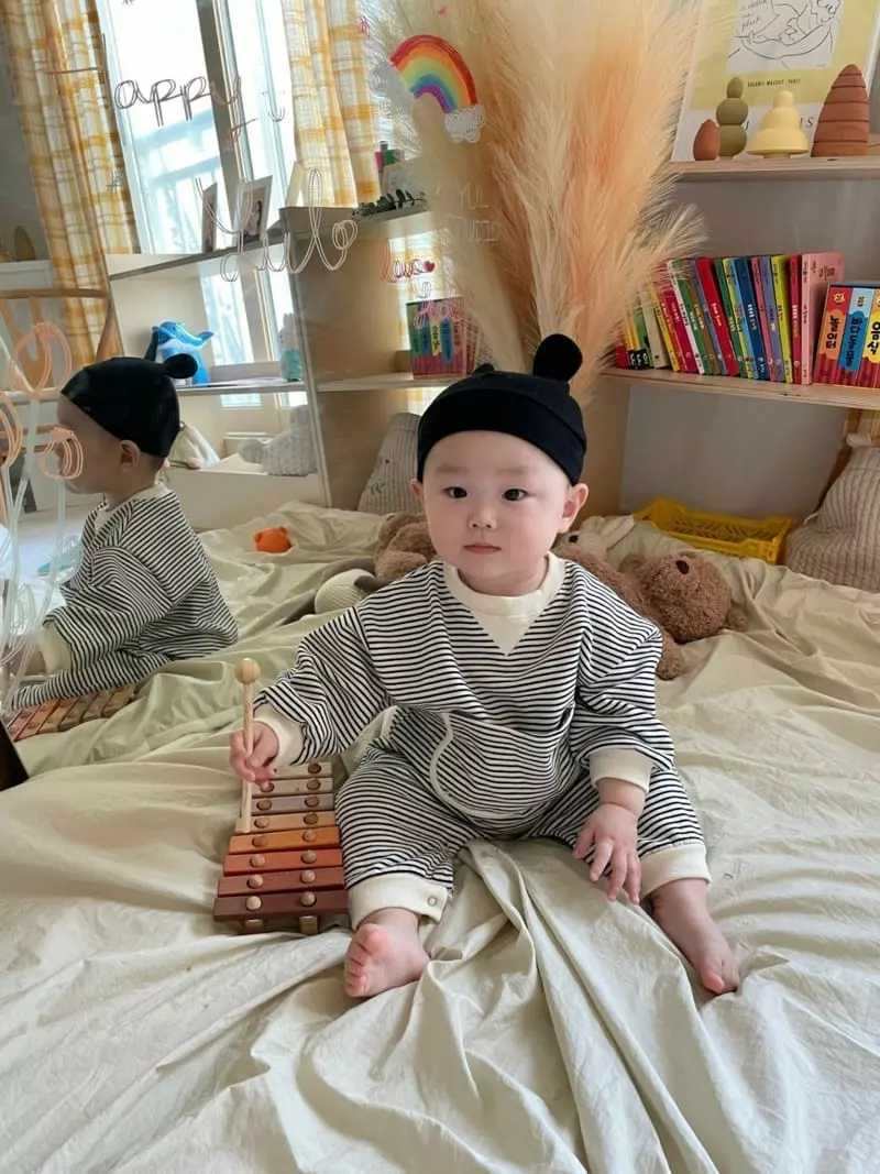 Moran - Korean Baby Fashion - #babyfever - Kangaroo Bodysuit