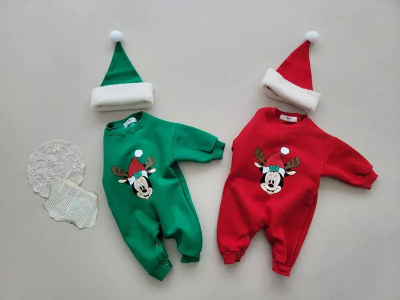 Moran - Korean Baby Fashion - #babyfever - Bebe Rudolf Bodysuit Set