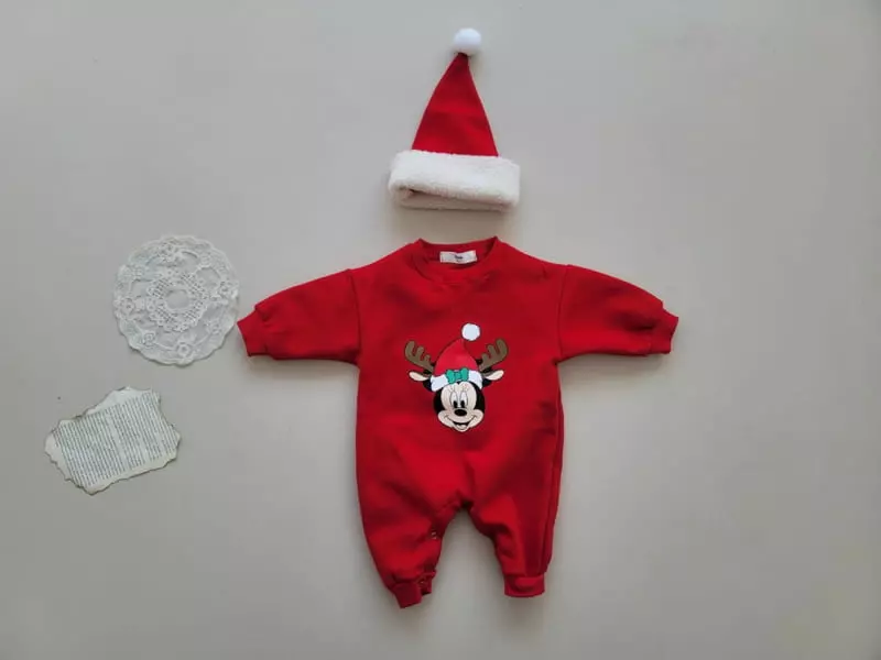 Moran - Korean Baby Fashion - #babygirlfashion - Bebe Rudolf Bodysuit Set - 2