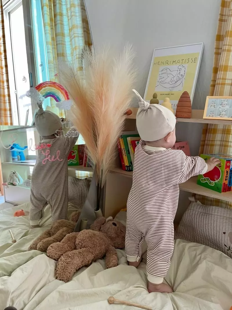 Moran - Korean Baby Fashion - #babyootd - Kangaroo Bodysuit - 5