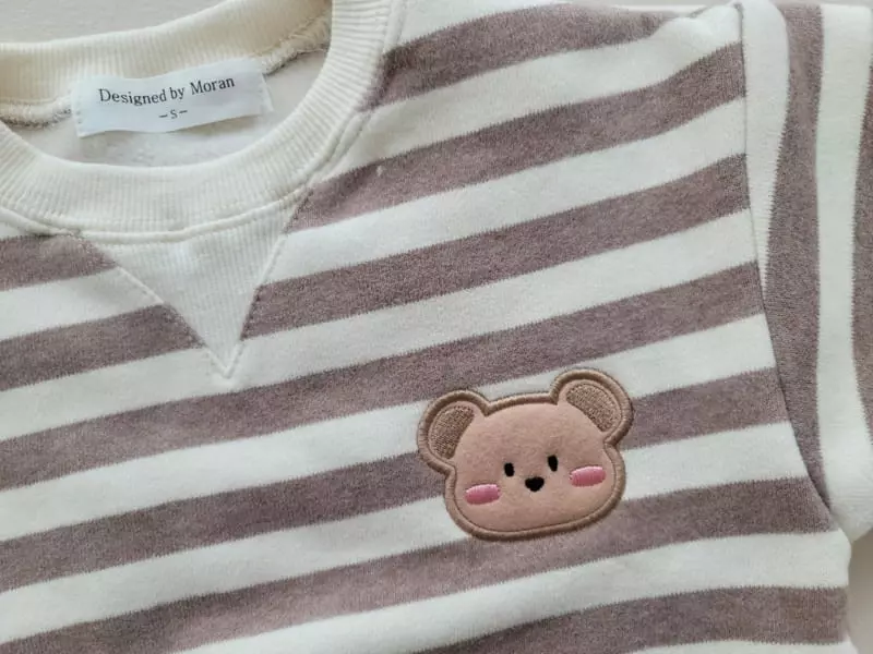 Moran - Korean Baby Fashion - #onlinebabyshop - Bebe Fleece Bear Bodysuit Set - 7