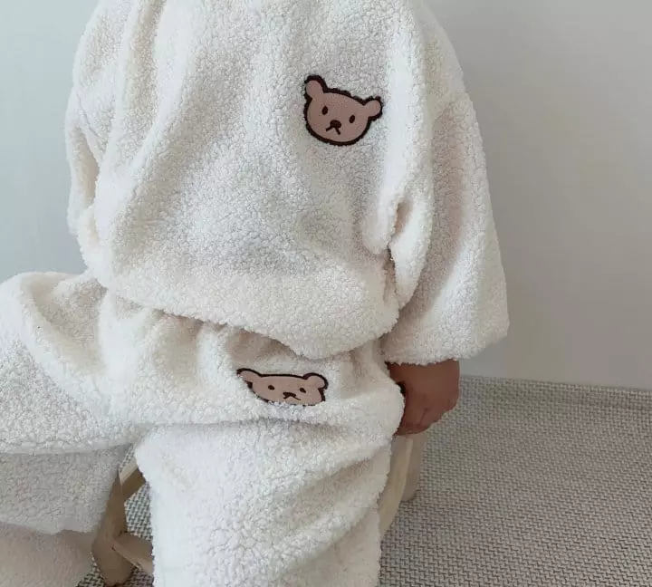 Moran - Korean Children Fashion - #Kfashion4kids - Boogle Bear Top Bottom Set - 3