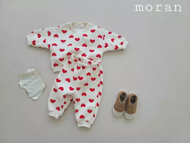 Moran - Korean Children Fashion - #designkidswear - Fleece Heart Candy Set - 3
