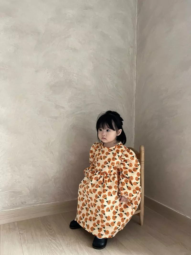 Moran - Korean Children Fashion - #designkidswear - Egg Flower One-piece