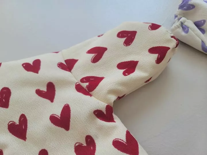 Moran - Korean Children Fashion - #childrensboutique - Love Padding Top Bottom Set - 4