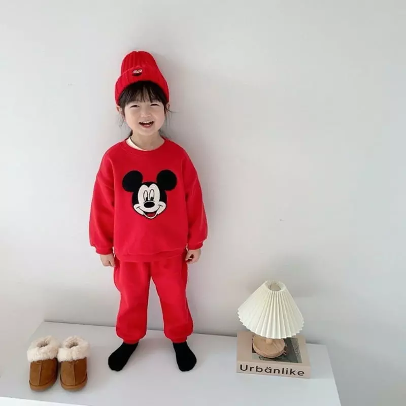 Moran - Korean Children Fashion - #discoveringself - Mas Mickey Top Bottom Set - 2