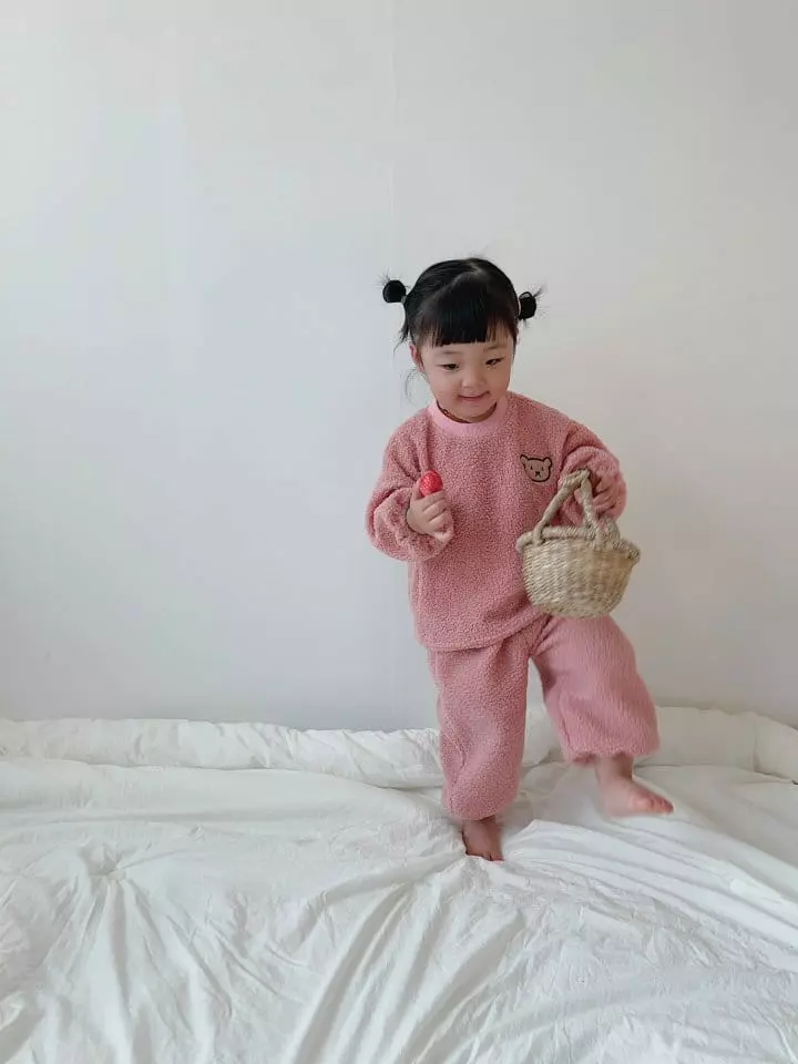 Moran - Korean Children Fashion - #kidsstore - Boogle Bear Top Bottom Set
