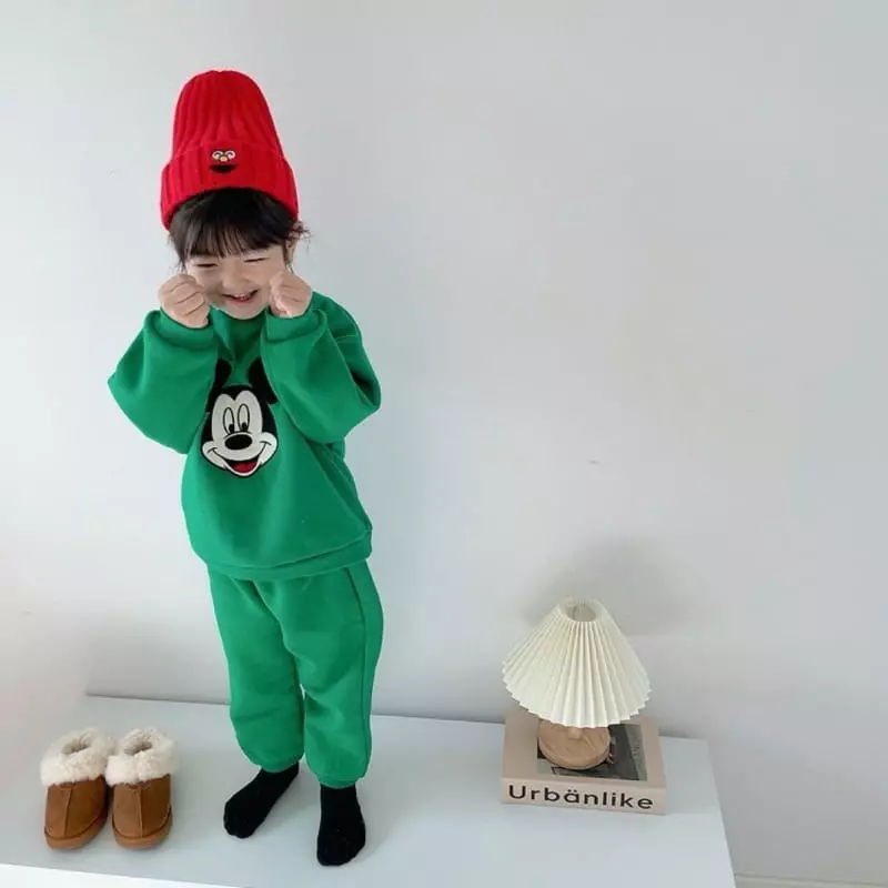 Moran - Korean Children Fashion - #kidsstore - Mas Mickey Top Bottom Set - 5