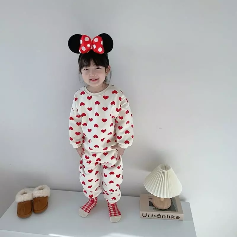 Moran - Korean Children Fashion - #kidzfashiontrend - Fleece Heart Candy Set - 8