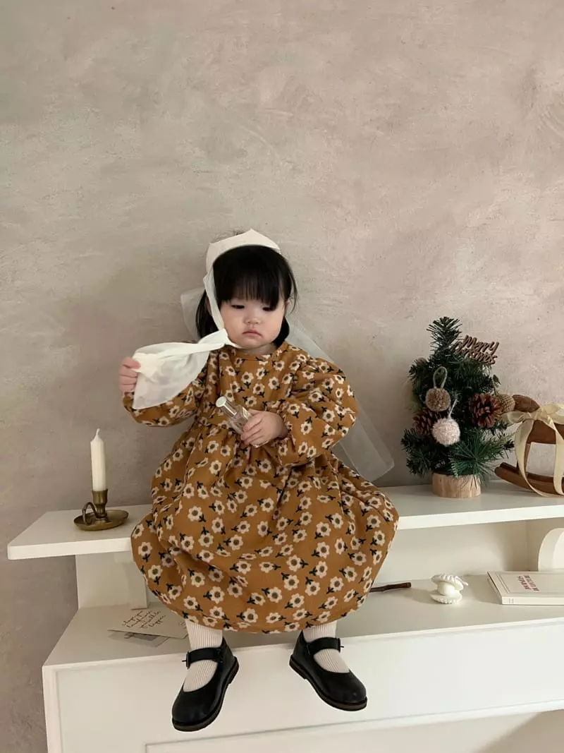 Moran - Korean Children Fashion - #kidzfashiontrend - Egg Flower One-piece - 6