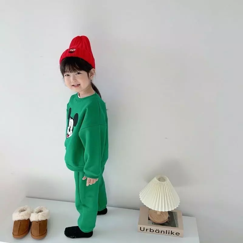 Moran - Korean Children Fashion - #littlefashionista - Mas Mickey Top Bottom Set - 8