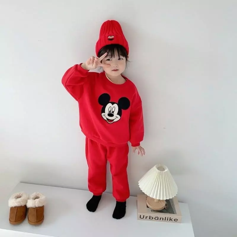 Moran - Korean Children Fashion - #minifashionista - Mas Mickey Top Bottom Set - 10