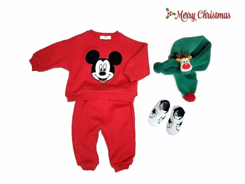 Moran - Korean Children Fashion - #todddlerfashion - Mas Mickey Top Bottom Set - 12