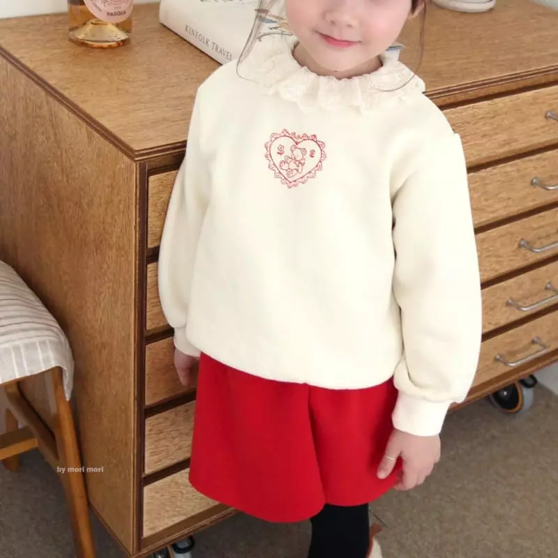 Mori Mori - Korean Children Fashion - #childofig - Lace Heart Tee - 5