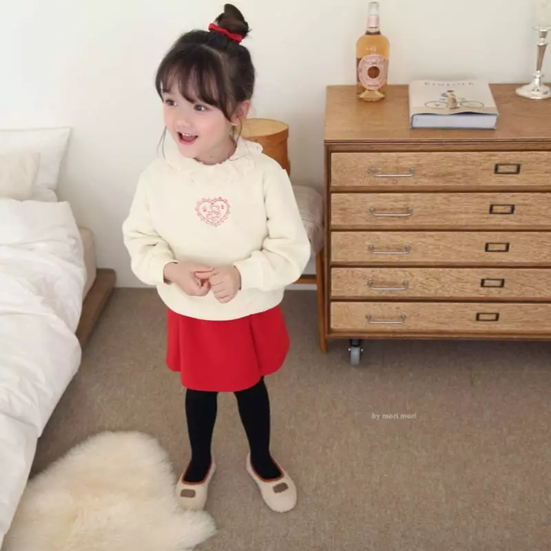 Mori Mori - Korean Children Fashion - #childrensboutique - Lace Heart Tee - 6