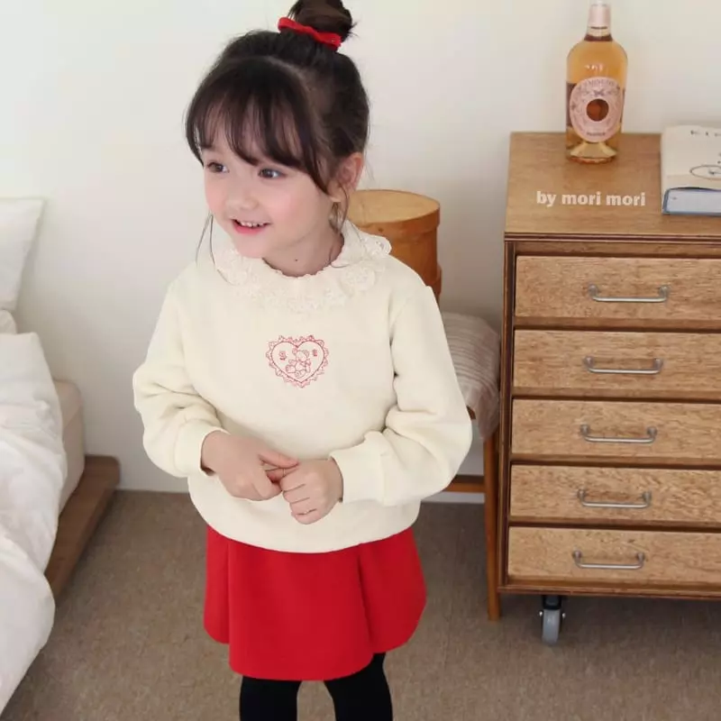 Mori Mori - Korean Children Fashion - #discoveringself - Lace Heart Tee - 8