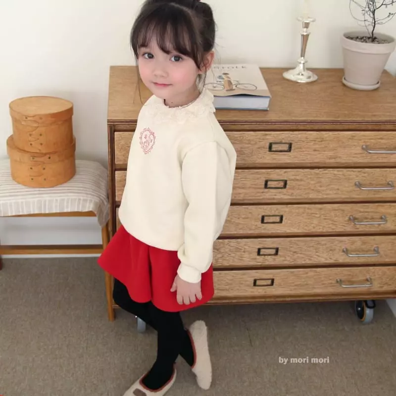 Mori Mori - Korean Children Fashion - #fashionkids - Lace Heart Tee - 9