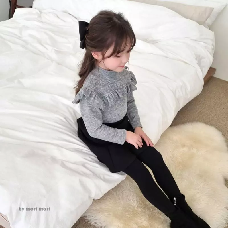 Mori Mori - Korean Children Fashion - #kidsshorts - May Half turtleneck Tee - 11